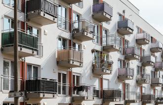 Ein Wohnblock im Stadtteil Am Stern