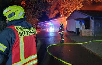 Großeinsatz der Potsdamer Feuerwehr in Groß Glienicke