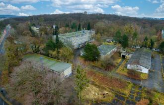 Bauarbeiten am Neubau des Schulstandorts Pappelallee