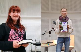 Charlotte Hapke und Mailina Kerkow siegen beim Kreisentscheid Vorlesewettbewerb