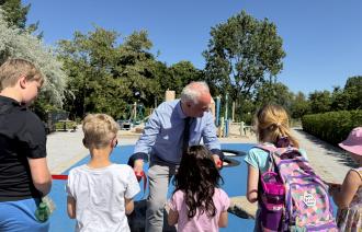 Neuer Auenspielplatz am Schlaatz