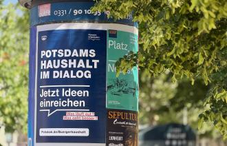 Plakat Ideensammlung Bürgerhaushalt