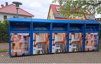 Kleidercontainer für Alttextilien
