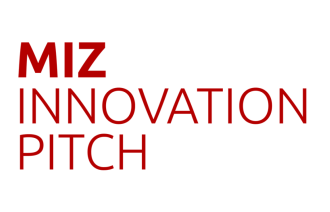 Logo des MIZ und das Schlagwort 'Innovation Pitch'