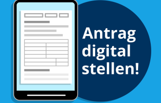 Grafik Antrag digital stellen