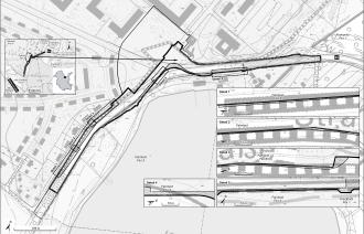 Übersichtskarte Bebauungsplan Nr. 141-5A-1 „Entwicklungsbereich Krampnitz – Bundesstraße 2“