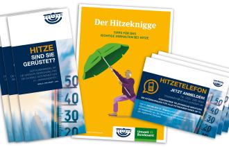 Downloads zu den Themen Hitze und Hitzeschutz