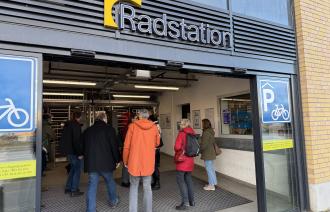 Feierlichkeiten zu 10 Jahre Radstation am Hauptbahnhof