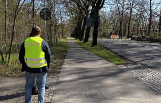 Der Sperrkreis steht. (Bombenentschärfung am 21. April 2026 im Wildpark).