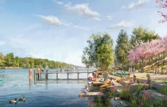 Visualisierung Realisierungswettbewerb Griebnitzsee Platz 2