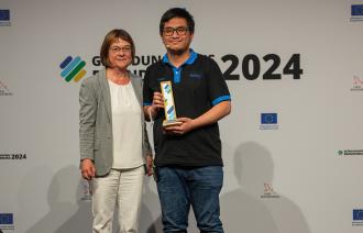 Ministerin Nonnemacher und Dr. Muhammad Sukmana