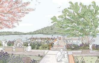 2. Wertungsrundgang Perspektive Wettbewerb Griebnitzsee YEWO LANDSCAPES GmbH