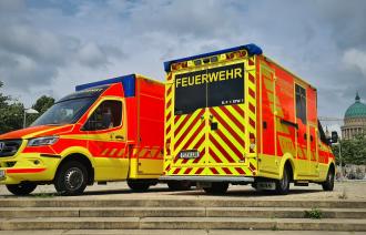 Rettungsfahrzeuge der Feuerwehr Potsdam