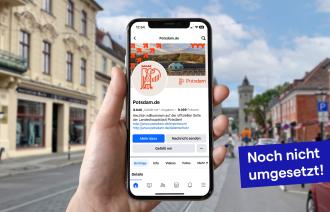 Ansicht Social Media Darstellung im Smartphone
