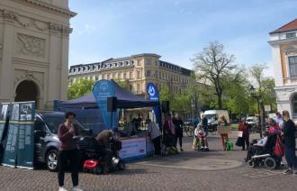 Protesttag-Veranstaltung aus dem Jahr 2023 vor dem Brandenburger Tor.