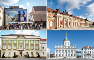 Die vier Potsdamer Museen, die beim kostenfreien Freitag mitmachen.