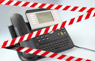 Telefonanlage außer Betrieb