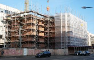 Baustelle Garnisonkirche im Januar 2020