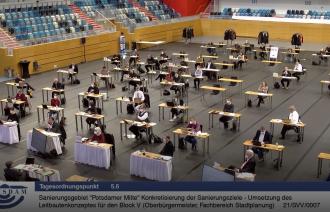 Sitzung der Stadtverordnetenversammlung am 5. Mai 2021 (Screenshot)