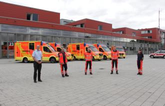 In 2021 gab es sechs neue Rettungswagen für die Berufsfeuerwehr Potsdam.