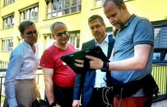 360° Aufnahme aller Räume und 3D Scan an zehn digitalen Potsdamer Pilotschulen,