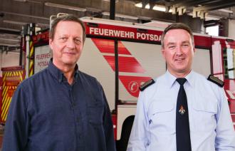 Michael Naitha, Ärztlicher Leiter Rettungsdienst, Ralf Krawinkel, Feuerwehrchef,