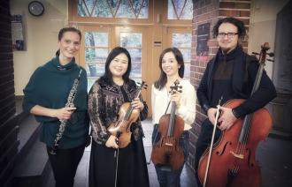 Das Vier-Länder-Quartett bestehend aus drei Frauen und einem Mann.