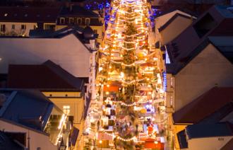 Brandenburger Straße im Advent