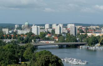 Panorama der Stadt.