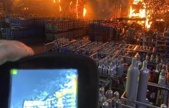 Werkstattbrand in Babelsberg