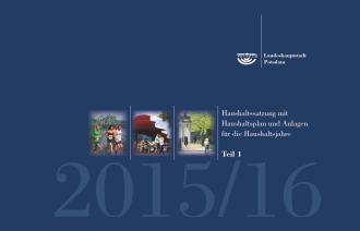 Deckblatt Haushaltssatzung Potsdam 2015/16