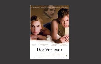 Das Bild zeigt das Plakat des Films "Der Vorleser", mit freundlicher Genehmigung durch Studio Babelsberg.