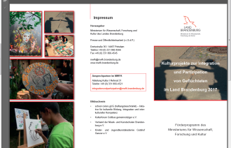 Flyer MWFK des Landes Brandenburg