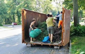 Grünabfallsammlung in Babelsberg