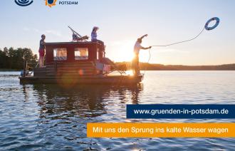 Postkarte "Gründen in Potsdam"