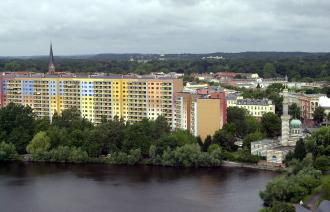 Blick von der Havelbucht Richtung Potsdam West