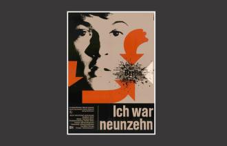 Das Bild zeigt das Plakat des Films "Ich war neunzehn".