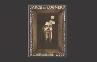 Das Bild zeigt das Plakat des Films "Jakob der Lügner".