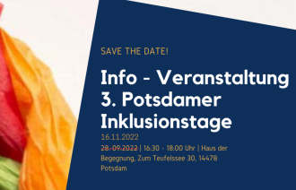 Info-Veranstaltung zu den 3. Potsdamer Inklusionstagen