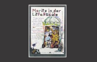 Das Bild zeigt das Plakat des Films "Moritz in der Litfaßsäule".