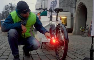 Aktion „FahrRad-Licht“ am 15. November als Teil der landesweiten Tage der Sichtbarkeit.