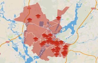 Open Data-Portal, Grundschulen und Einzugsgebiete