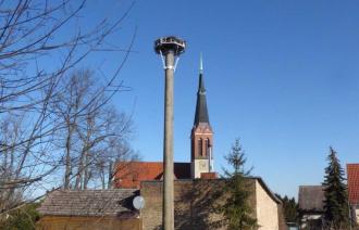 Neuer Storchenhorst in Bornim