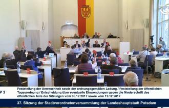 Sitzung der Stadtverordnetenversammlung vom 31. Januar 2018
