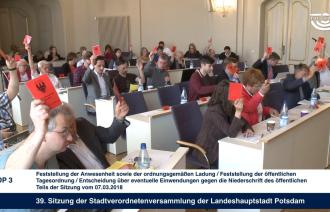 Sitzung der Stadtverordnetenversammlung vom 11. April 2018