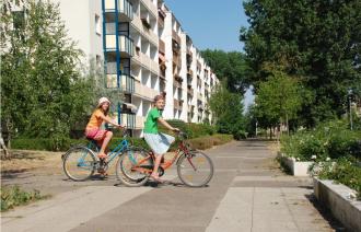 Jugendliche Radfahrer
