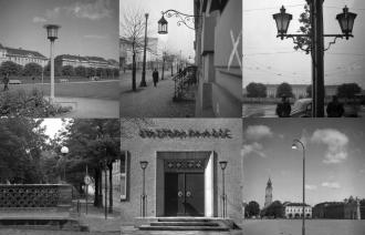 Collage Stadtbeleuchtung, Potsdam 1930er Jahre, Foto: Potsdam Museum, Städtische Lichtbildstelle Potsdam, Lizenz: Potsdam Museum