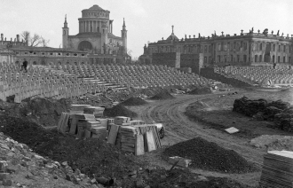 Foto: Bau des ETS, 1948-49 © Potsdam Museum, FS21008-4, Foto Gerhard Hillmer