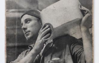 NS-Propaganda-Broschüre zur Anwerbung von zivilen Zwangsarbeitern in Frankreich, 1943, Foto: Stiftung Gedenkstätte Lindenstraße, Lizenz: © Stiftung Gedenkstätte Lindenstraße