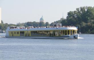 MS Sanssouci auf der Havel, Foto: Jens Schröder, Lizenz: Weisse Flotte Potsdam GmbH